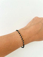 Pulsera Turmalina Negra & Goldfilled