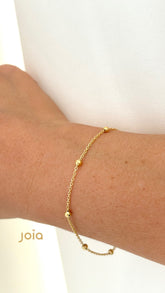 Pulsera Satélite de Oro 18K