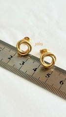 Aretes Nudo & Oro 18k