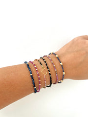 Pulsera Turmalina Negra & Goldfilled