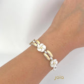 Pulsera Flor Nacar