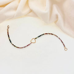 Pulsera Turmalina & Goldfilled