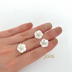 Anillo Flor Nácar