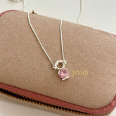 Collar Niña Rosada Plata 925