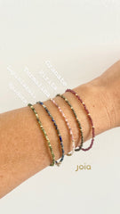 Pulsera Granate & Goldfilled