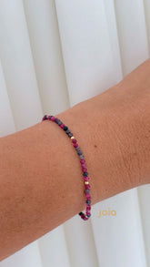 Pulsera Zafiro Rubí & Goldfilled