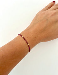 Pulsera Granate & Goldfilled