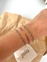 Pulsera Granate & Goldfilled