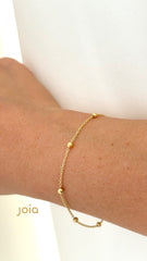 Pulsera Satélite de Oro 18K