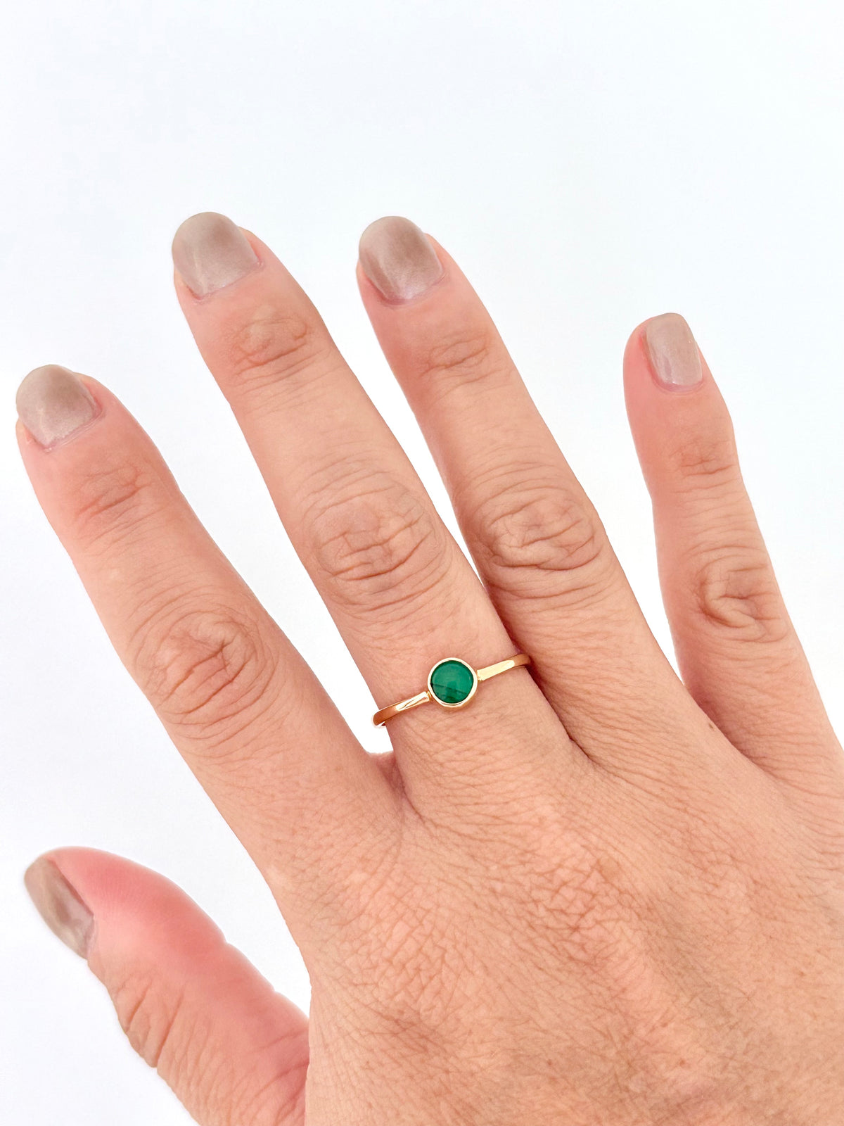 Anillo Jade & Oro 18k