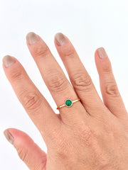 Anillo Jade & Oro 18k
