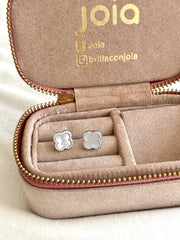 Aretes Trébol Nácar & Plata 925