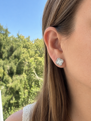 Aretes Trébol Nácar & Plata 925