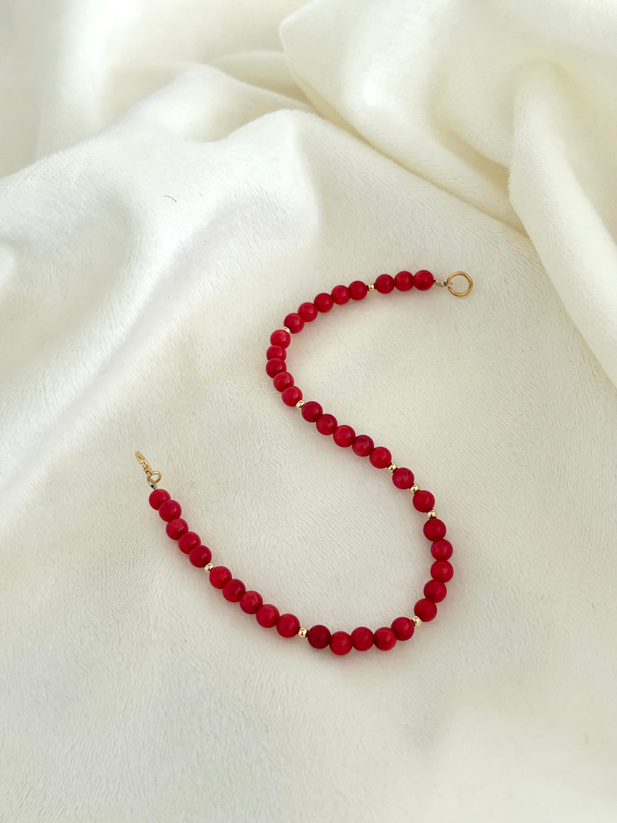 Pulsera Coral & Goldfilled
