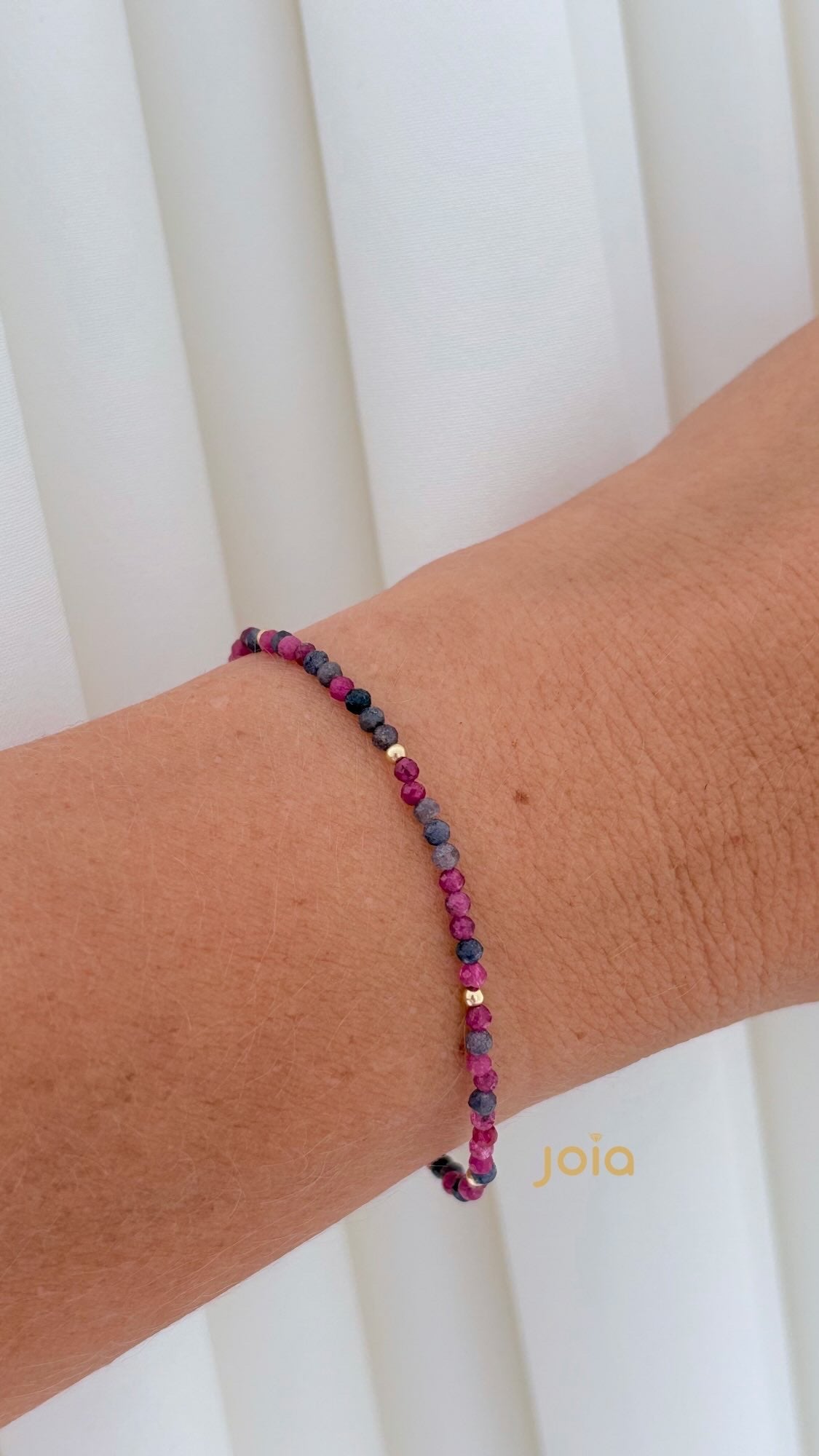 Pulsera Zafiro Rubí & Goldfilled