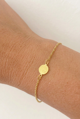Pulsera San Benito Oro 18k
