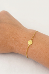 Pulsera San Benito Oro 18k